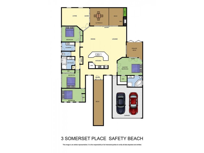 3 Somerset Place, Safety Beach VIC 3936 Floorplan