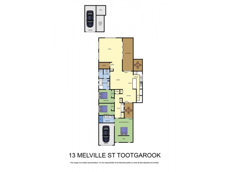 13 Melville Street, Tootgarook VIC 3941 Floorplan