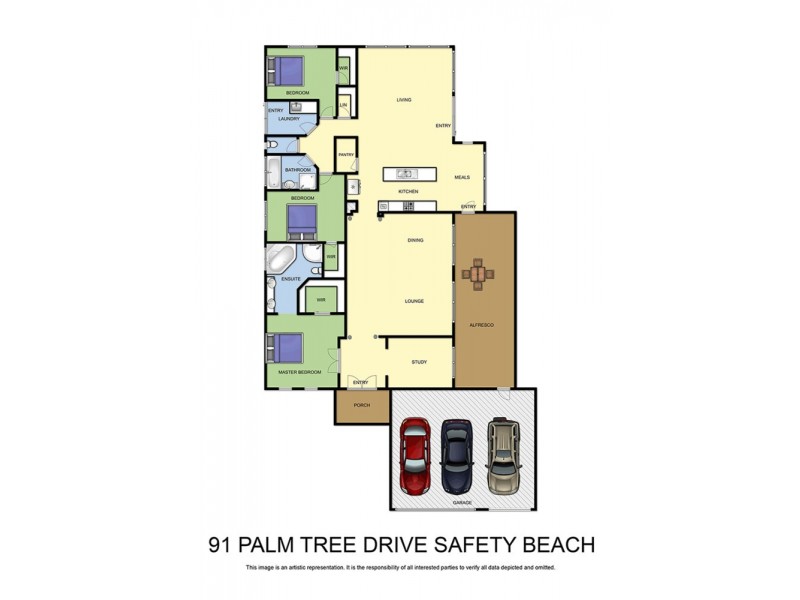 91 Palm Tree Drive, Safety Beach VIC 3936 Floorplan