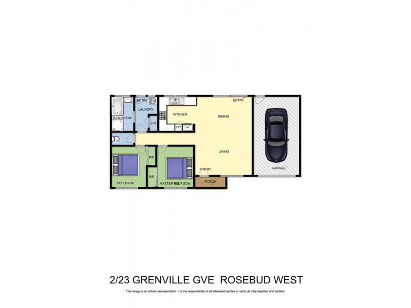 2/23 Grenville Grove, Rosebud West VIC 3940 Floorplan
