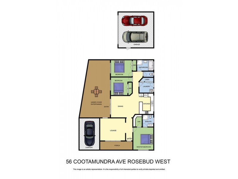 56 Cootamundra Avenue, Rosebud West VIC 3940 Floorplan