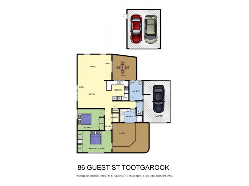 86  Guest Street, Tootgarook VIC 3941 Floorplan