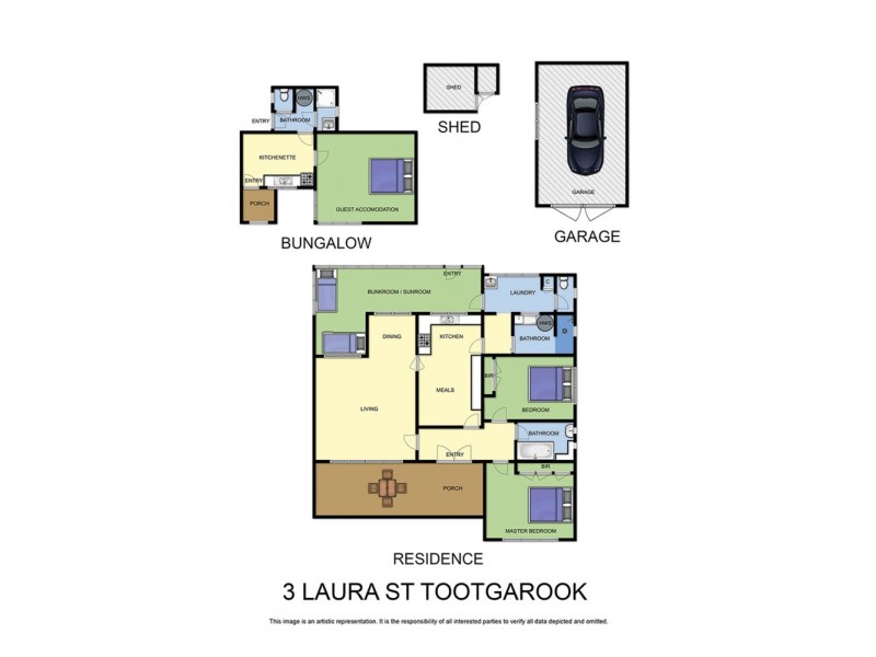 3 Laura Street, Tootgarook VIC 3941 Floorplan