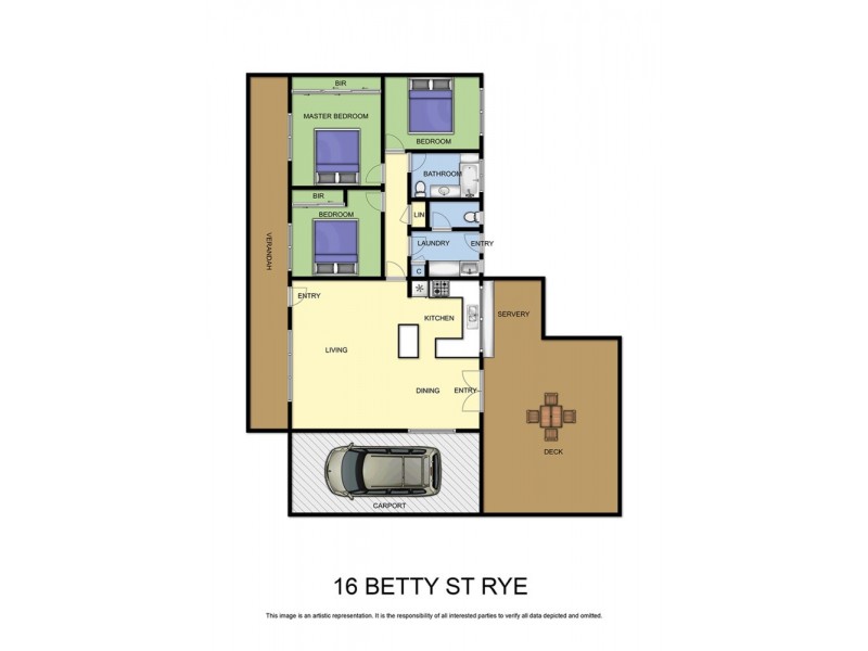 16 Betty Street, Rye VIC 3941 Floorplan