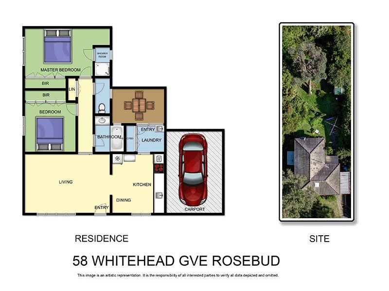 58 Whitehead Grove, Rosebud VIC 3939 Floorplan