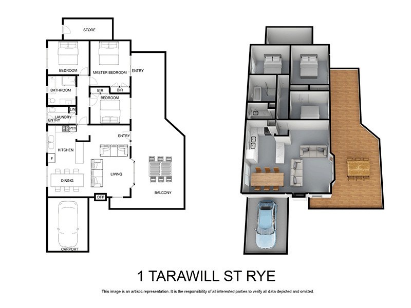1 Tarawill Street, Rye VIC 3941 Floorplan