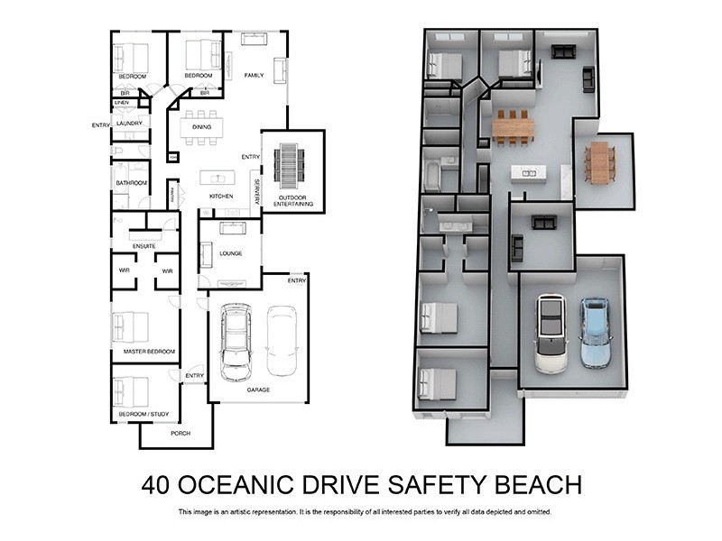 40 Oceanic Drive, Safety Beach VIC 3936 Floorplan