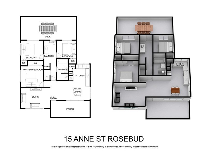 15 Anne Street, Rosebud VIC 3939 Floorplan