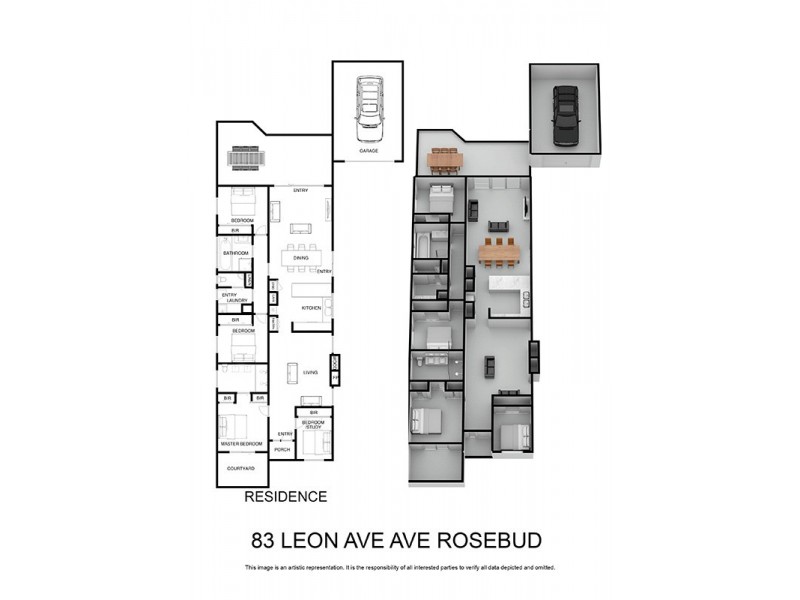 83  Leon Avenue, Rosebud VIC 3939 Floorplan