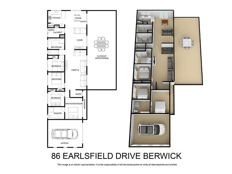 86 Earlsfield Drive, Berwick VIC 3806 Floorplan