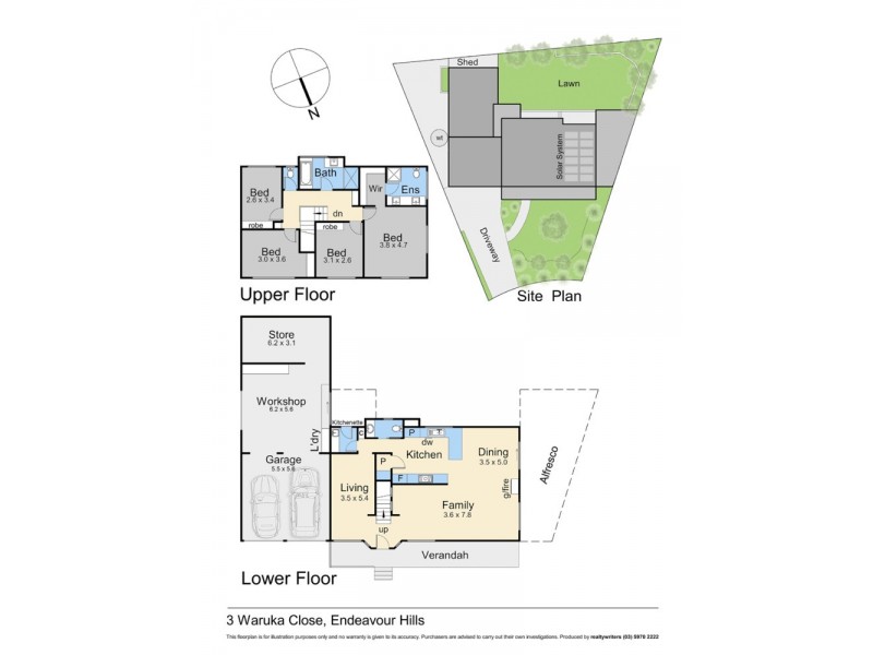 3 Waruka Close, Endeavour Hills VIC 3802 Floorplan