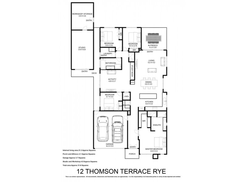 12 Thomson Terrace, Rye VIC 3941 Floorplan