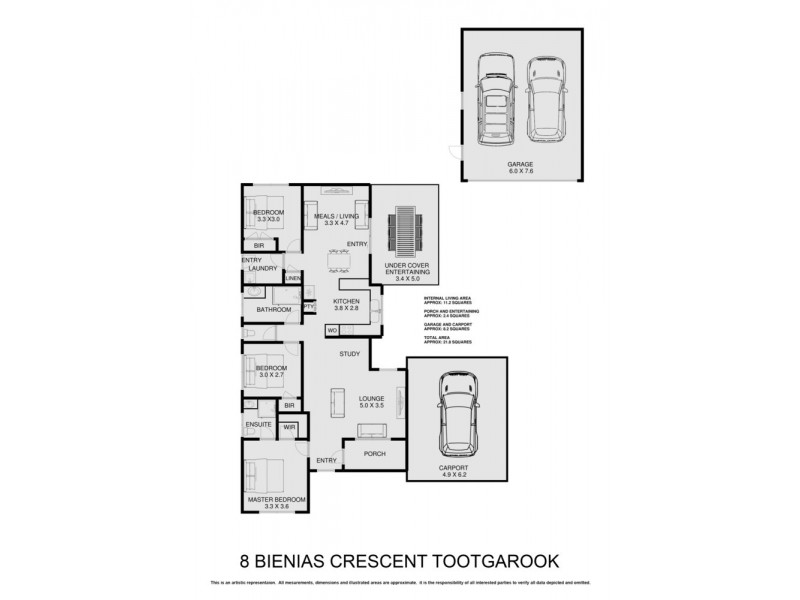 8 Bienias Crescent, Tootgarook VIC 3941 Floorplan