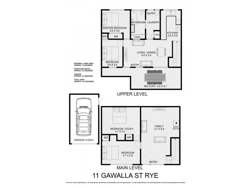 11 Gawalla Street, Rye VIC 3941 Floorplan