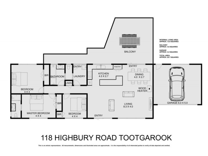 118 Highbury Road, Tootgarook VIC 3941 Floorplan