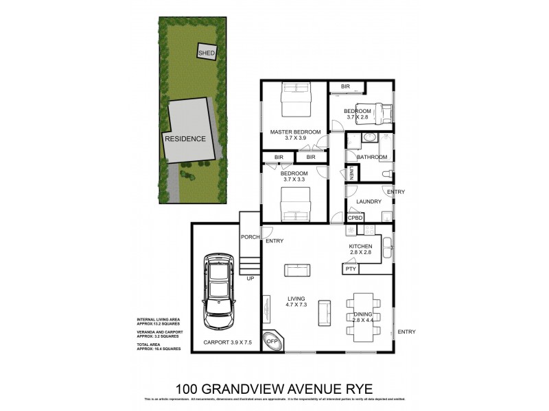 100 Grandview Avenue, Rye VIC 3941 Floorplan