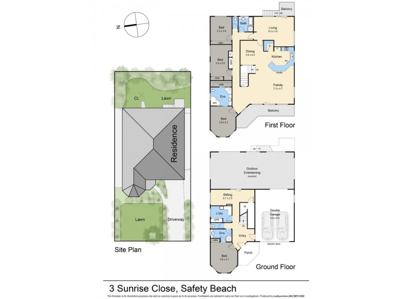 3 Sunrise Close, Safety Beach VIC 3936 Floorplan