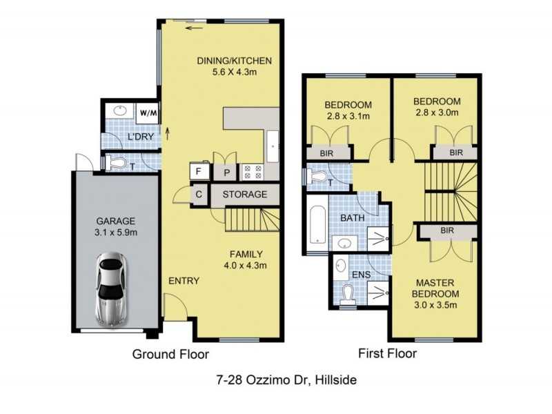 7/28 Ozzimo Drive, Hillside VIC 3037 Floorplan