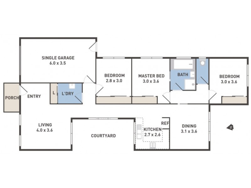 1/59 Jade Way, Hillside VIC 3037 Floorplan