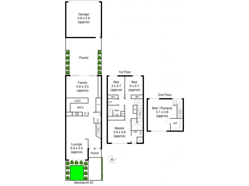 3a Wentworth Drive, Taylors Lakes VIC 3038 Floorplan