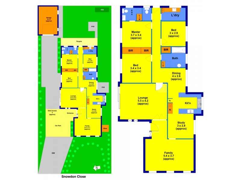 6 Snowdon Close, Keilor Downs VIC 3038 Floorplan