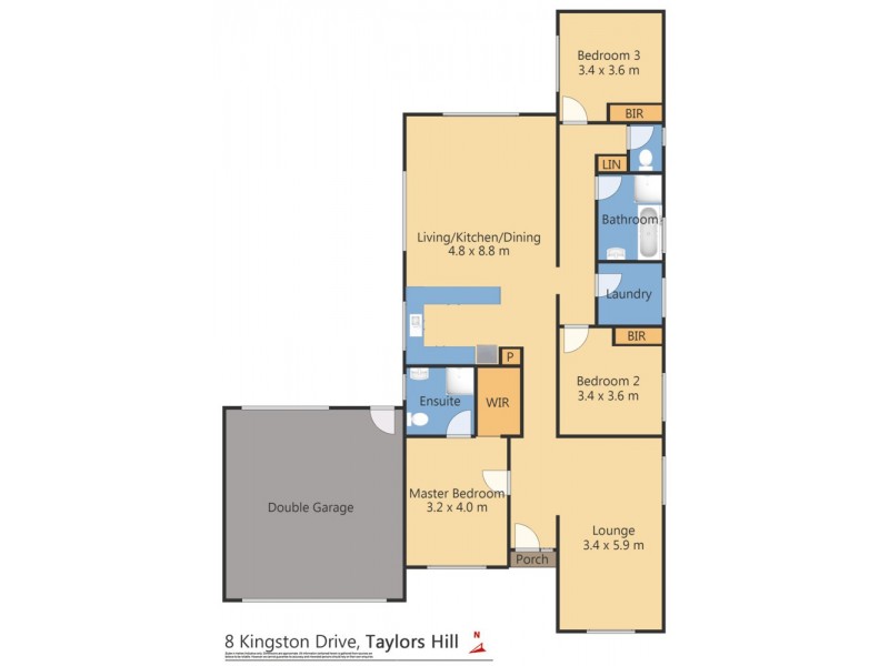 8 Kingston Drive, Taylors Hill VIC 3037 Floorplan