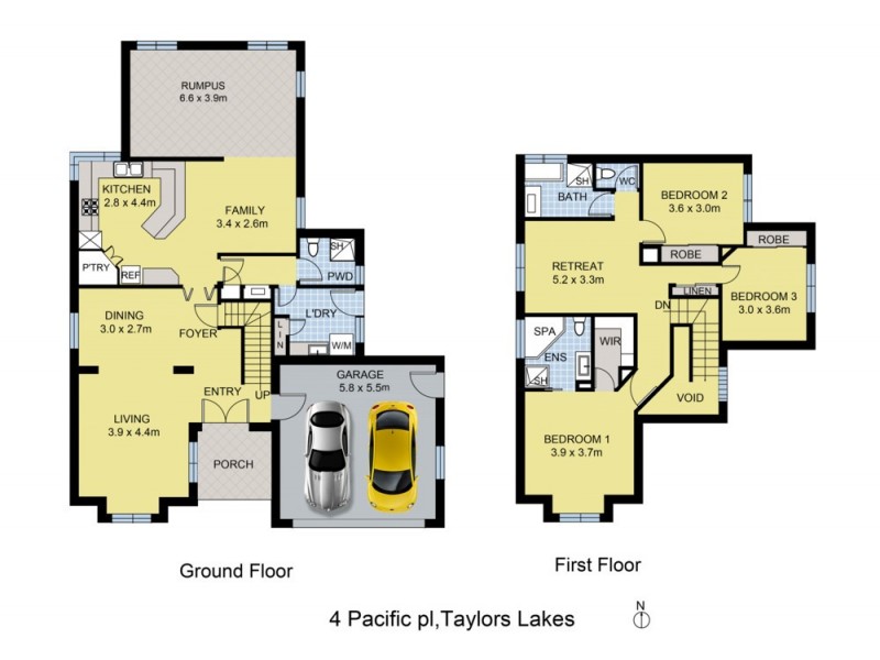 4 Pacific Place, Taylors Lakes VIC 3038 Floorplan
