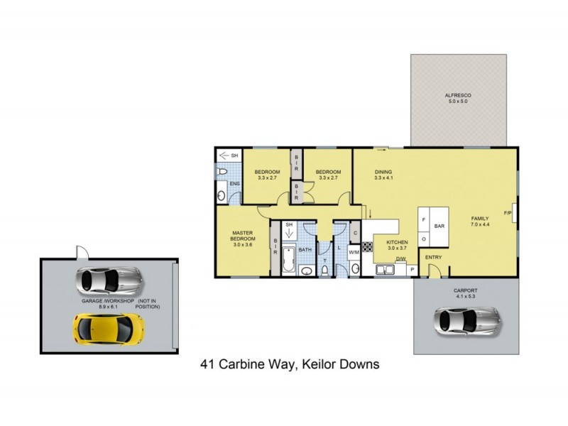 41 Carbine Way, Keilor Downs VIC 3038 Floorplan