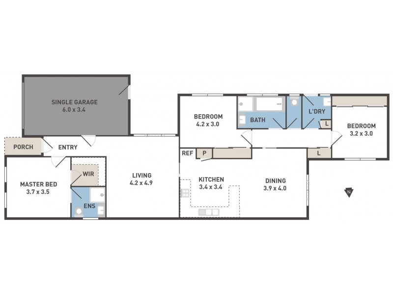 2/8 Westminster Avenue, Hillside VIC 3037 Floorplan