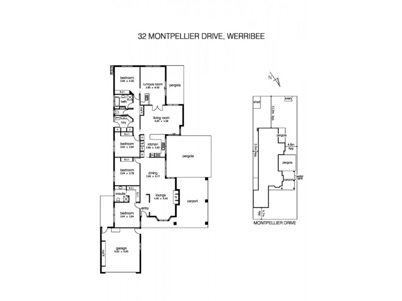 32 Montpellier Drive, Werribee VIC 3030 Floorplan