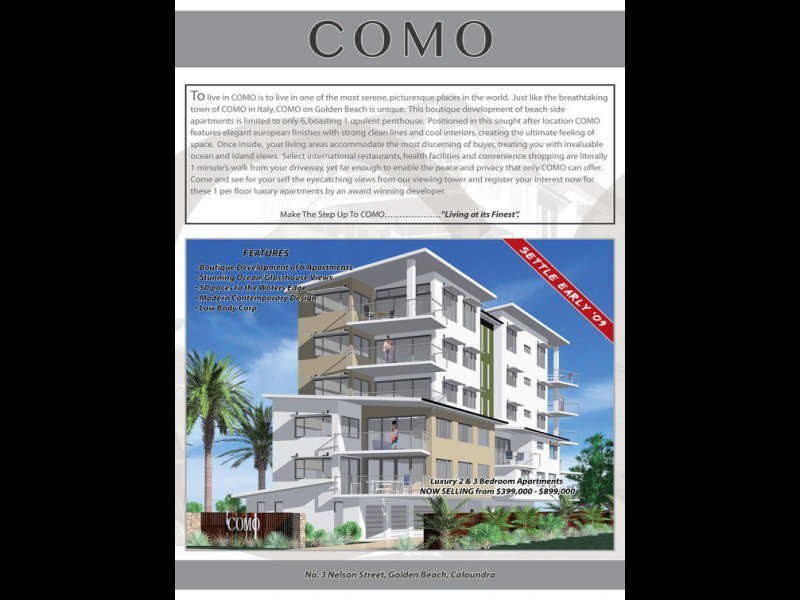 3 Como Apartments Nelson Street, Golden Beach QLD 4551