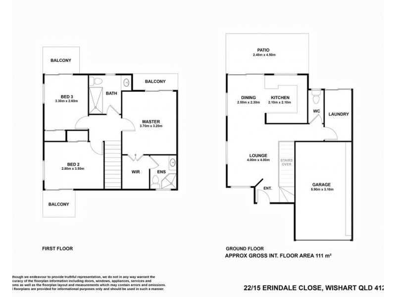 22/15 Erindale Close, Wishart QLD 4122 Floorplan