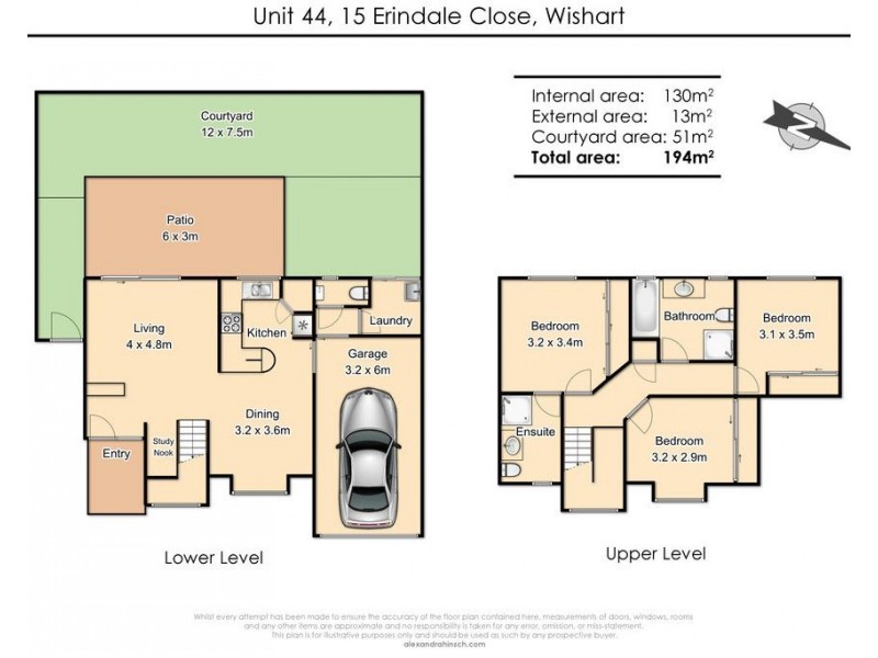 44/15 Erindale Close, Wishart QLD 4122 Floorplan
