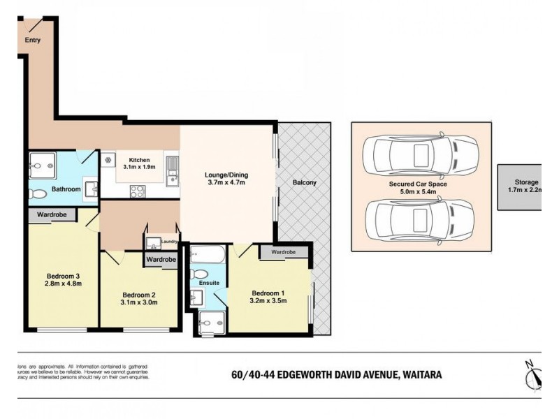 60/40-44 Edgeworth David Avenue, Waitara NSW 2077 Floorplan