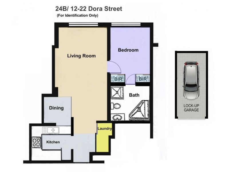 24B/12 Dora Street, Hurstville NSW 2220 Floorplan