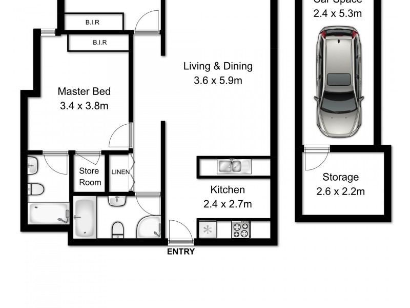 505/321 Forest Road, Hurstville NSW 2220 Floorplan