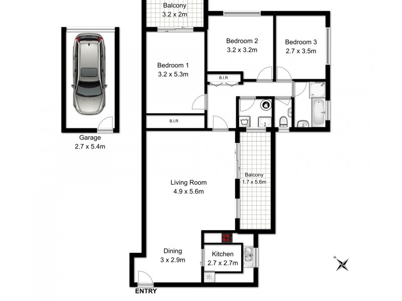 11/40 Empress Street, Hurstville NSW 2220 Floorplan