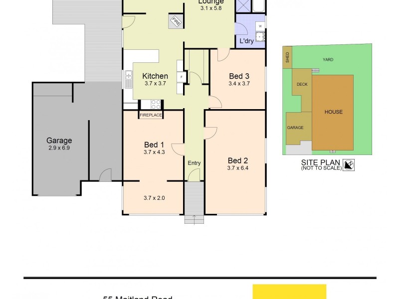 55 Maitland Road, Paterson NSW 2421 Floorplan