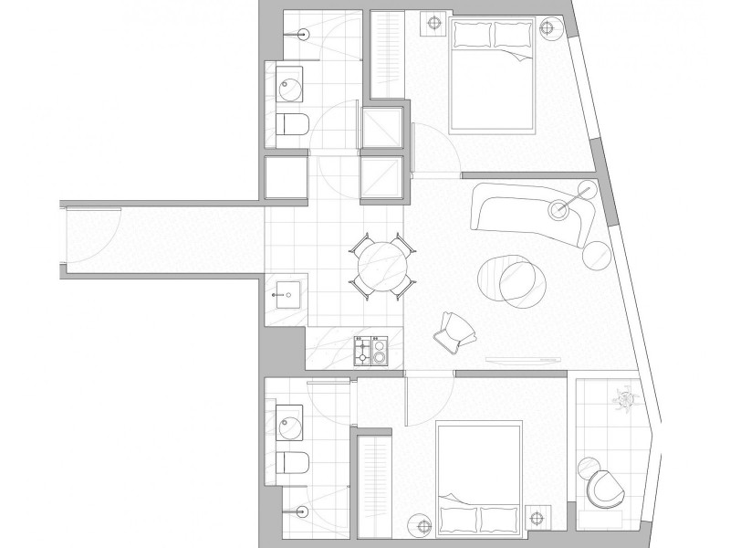 2107/168 Victoria Street, Carlton VIC 3053 Floorplan