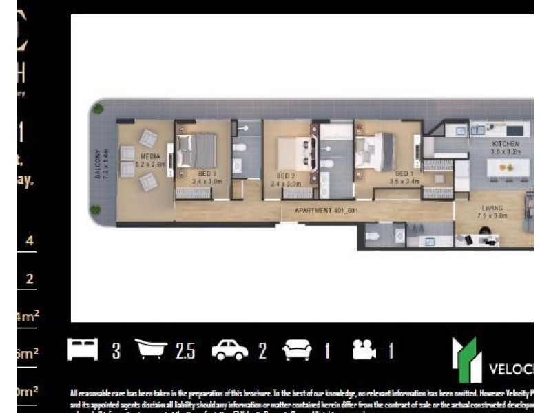 401/1331 Gold Coast Highway, Palm Beach QLD 4221 Floorplan