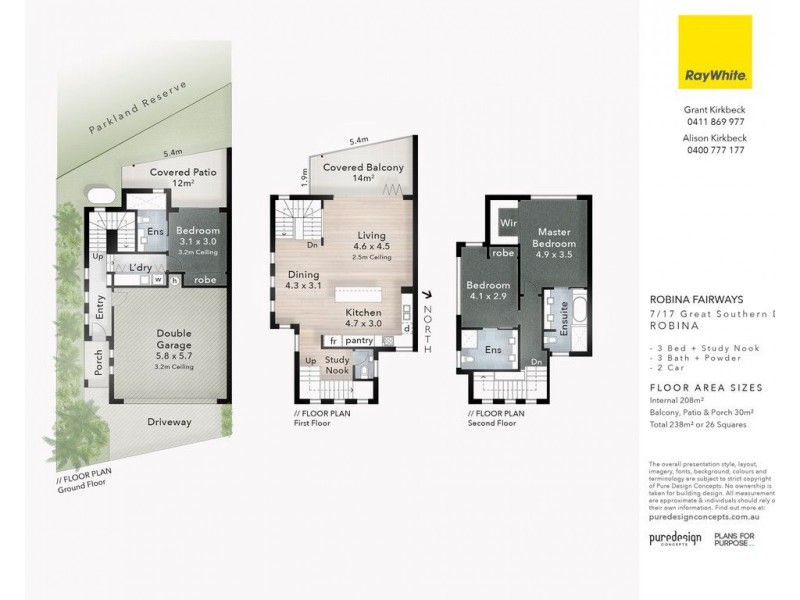 7/17 Great Southern Drive, Robina QLD 4226 Floorplan