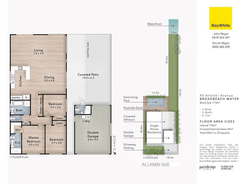93 Allambi Avenue, Broadbeach Waters QLD 4218 Floorplan
