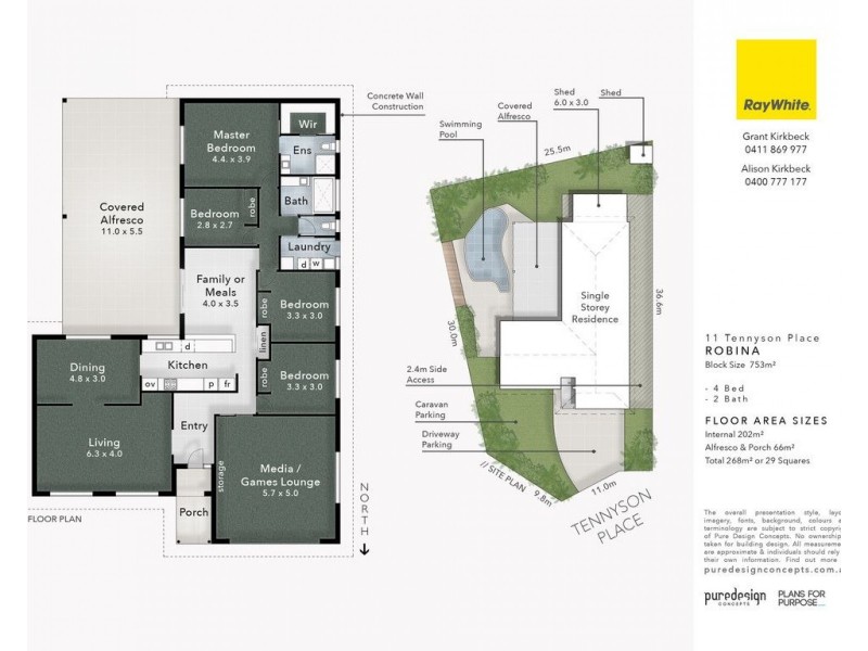 11 Tennyson Place, Robina QLD 4226 Floorplan