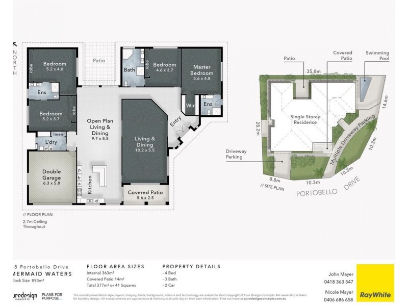 28 Portobello Drive, Mermaid Waters QLD 4218 Floorplan