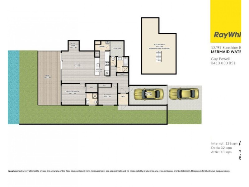 13/99 Sunshine Boulevard, Mermaid Waters QLD 4218 Floorplan