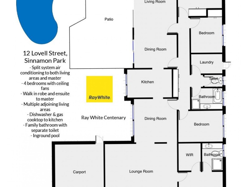 12 Lovell Court, Sinnamon Park QLD 4073 Floorplan