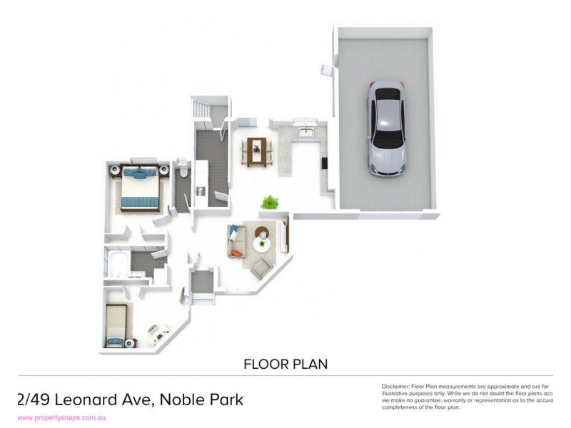 2/49 Leonard Avenue, Noble Park VIC 3174 Floorplan