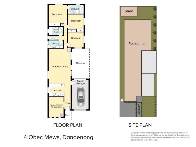 4 Obec Mews, Dandenong VIC 3175 Floorplan