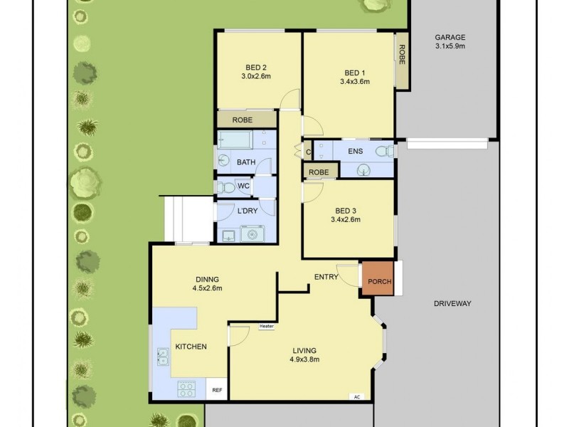 5/20 Kelvinside Road, Noble Park VIC 3174 Floorplan