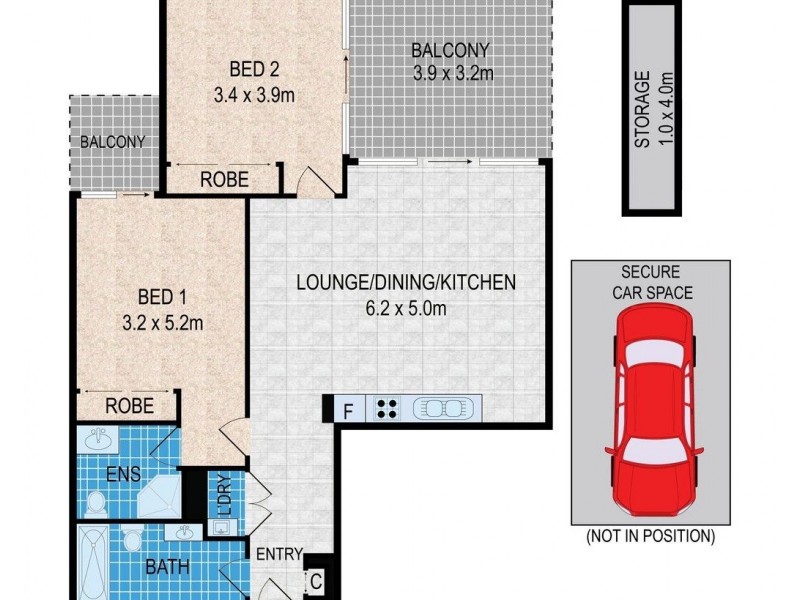 2202/1A Morton Street, Parramatta NSW 2150 Floorplan